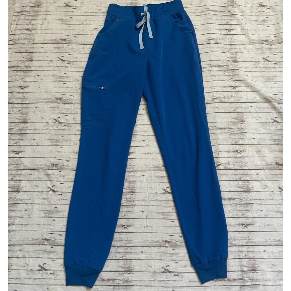 Figs Zamora Jogger Scrub Pants Womens Size XS/T  W22SW2012T Blue P0#2436 Medical